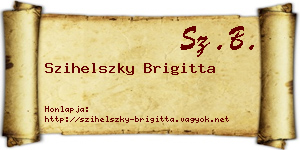 Szihelszky Brigitta névjegykártya